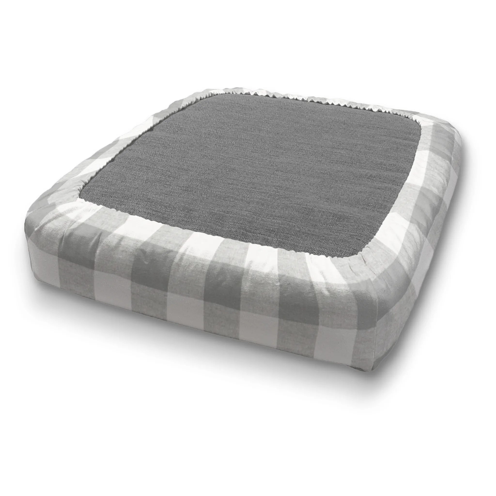 Custom Elastic Fitted & Protective Cushion Cover - Cotton Buffalo Plaid